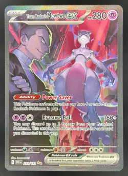 2025 Pokemon Destined Rivals #231/182 Team Rocket's Mewtwo ex - Image 1