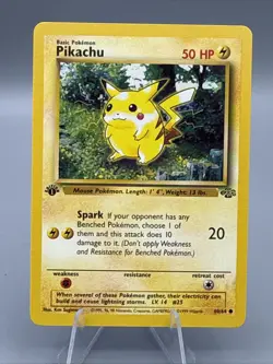 Pokemon TCG Pikachu Jungle 60/64 Regular 1st Edition Common NM - Image 1
