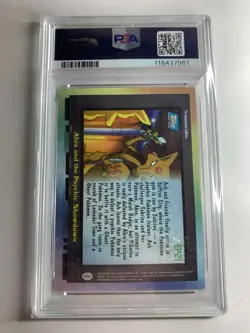 2000 Topps Pokemon #EP21 Abra and the Psychic Showdown Rainbow Foil PSA 7 NM - Image 2