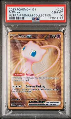 2023 POKEMON 151 ULTRA-PREM COLL #205 MEW EX PSA 10 - Image 1