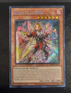 Yu-Gi-Oh! Elfnote Lucina 1st Edition Foil Spellcaster 2500 ATK 1800 DEF - Image 1