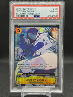 One Piece 2025 English Jewelry Bonney Illustration Box EX Psa 10 - Image 1