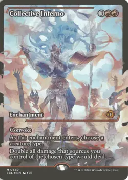 MTG Collective Inferno (0387) *Foil* JP Showcase Lorwyn Eclipsed MT/NM English - Image 1