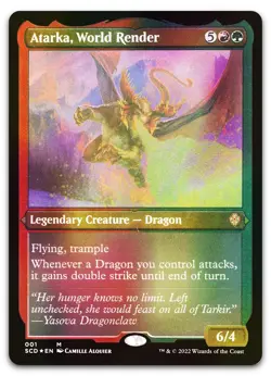 Atarka, World Render (Foil Etched) #1 (NM) Starter Commander SCD Magic MTG - Image 1
