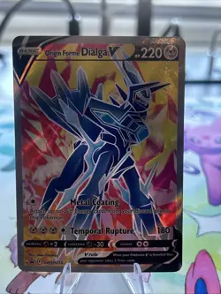 Pokemon TCG Origin Forme Dialga v Sword & Shield, Black Star Promo Card SWSH255 - Image 3