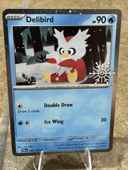 ❄Delibird | 046/193 | Stamped-Sealed | SV: PAL | Holiday Calendar | Pokemon❄ - Image 2