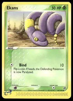 Ekans #64/100 e-reader Sandstorm Pokemon LP - Image 1
