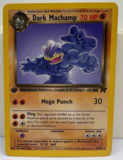 Pokemon Card - Dark Machamp Team Rocket 27/82 Rare 1st Edition - Image 1