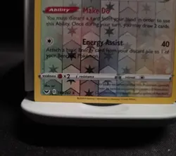 Pokemon Sword And Shield Base Set Cincinno Reverse Holo Square Cut Error - Image 2