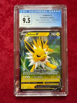 Pokemon TCG Jolteon V SWSH151, Black Star Promo CGC 9.5 - Image 1