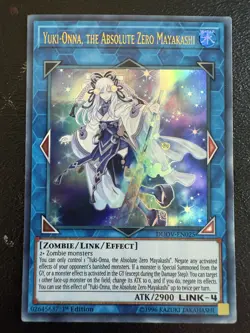 YUGIOH YUKI-ONNA,THE ABSOULTE ZERO MAYAKASHI DUOV-EN025 1ST ULTRA (NM) - Image 1
