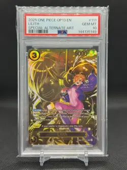 PSA 10 2025 ONE PIECE OP13-CARRYING ON HIS WILL SPECIAL ALTERNATE ART LILITH - Image 1