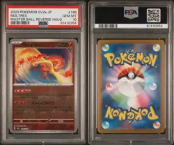 PSA 10 Moltres (Master Ball Pattern) 146/165: Pokemon Card 151 Holo Japanese - Image 2