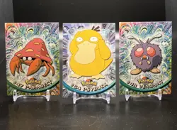 #54#48#47 Psyduck, Venonat, Topps Pokemon Card Tv Animation Edition Black Logo - Image 1