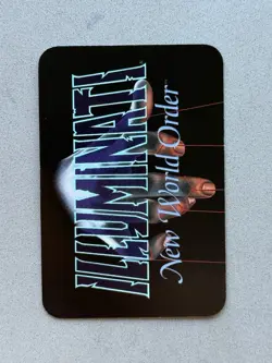 1995 INWO Illuminati Assassins Game Card – Enough is Enough – Trump – NM / M - Image 2