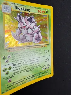 Pokemon Nidoking 11/102 Set Base Rara Holo Unlimited Wizards ITA Carte Vintage - Image 5