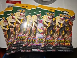 Pokemon TCG Factory Sealed Evolving Skies Umbreon Sleeved BLISTER Pack - Image 1