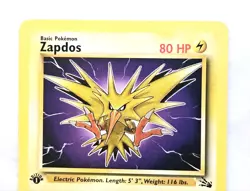 Pokemon TCG Zapdos Rare Fossil 30/62 Regular 1st Edition 1999 UNGRADED - Image 2