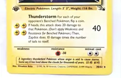 Pokemon TCG Zapdos Rare Fossil 30/62 Regular 1st Edition 1999 UNGRADED - Image 3