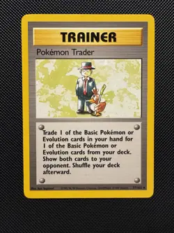 Pokemon TCG Pokemon Trader 77/102 Base Set Rare Near Mint 1999 WoTC - Image 1