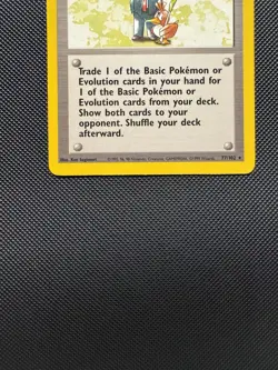 Pokemon TCG Pokemon Trader 77/102 Base Set Rare Near Mint 1999 WoTC - Image 4