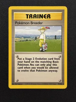 Pokemon TCG Pokemon Breeder 76/102 Base Set Rare Near Mint 1999 WoTC - Image 1