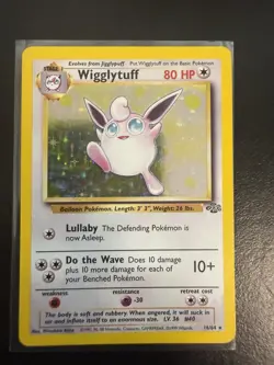 Pokemon TCG Wigglytuff Jungle 16/64 Holo Unlimited Holo Rare LP+ - Image 1