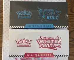Pokemon TCG: Scarlet & Violet Sealed Black Bolt White Flare ETB Lot Of 2 - Image 3