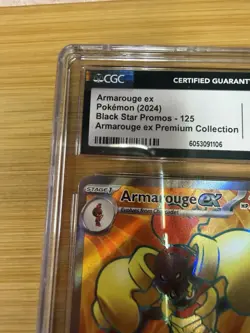 Armarouge ex 125 Sv: Scarlet & Violet Promo Holo EX CGC 9 Pokemon 2024 - Image 2