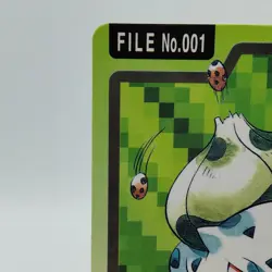 Pokemon Cards Bandai Carddass Bulbasaur File No.001 1997 EX Japanese i869 - Image 2