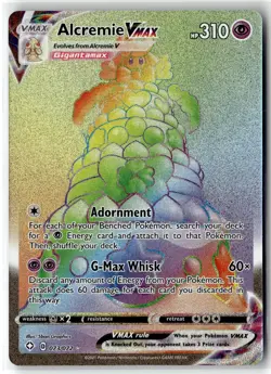 Alcremie VMAX ⭐ 073/072 Holo Rare Rainbow Shining Fates 2021 Pokemon NM - Image 1