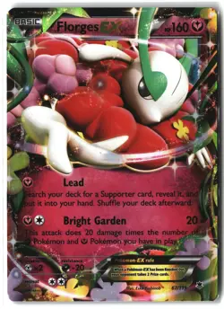 Florges EX ⭐ 67/119 Holo Rare EX Phantom Forces 2014 Pokemon NM - Image 1