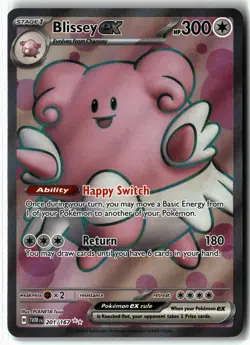Blissey ex ⭐ 201/167 Holo Ultra Rare Twilight Masquerade 2024 Pokemon NM - Image 1