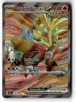 Gouging Fire ex ⭐ 188/162 Holo Ultra Rare Temporal Forces 2024 Pokemon NM - Image 1