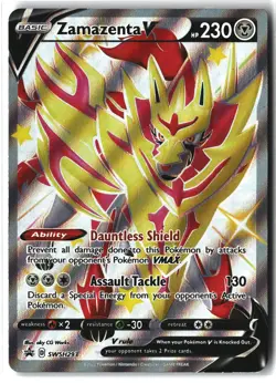 Zamazenta V ⭐ SWSH293 Holo Promo SWSH Black Star 2019 Pokemon NM - Image 1