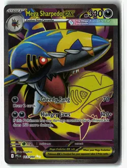 Mega Sharpedo ex ⭐ 113/094 Holo Ultra Rare Phantasmal Flames 2025 Pokemon NM - Image 1