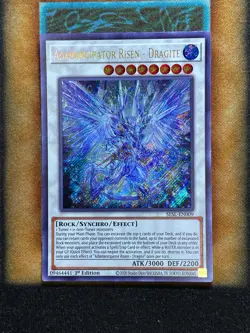 Yugioh Adamancipator Risen - Dragite SESL-EN009 Secret Rare 1st Ed NM - Image 1