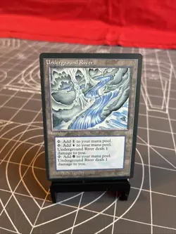 Vintage 1995 MTG Ice Age Underground River Card - Image 1