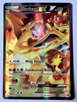 Pokemon Charizard EX XY121 Black Star Promo Holo TCG Card Standard Size - Image 1