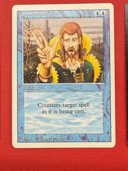 Mtg Revised — Counterspell — EX - Image 1