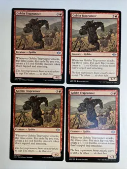 4x Mtg Modern Horizons 2 Goblin Traprunner NM/M Magic The Gathering - Image 1
