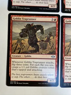 4x Mtg Modern Horizons 2 Goblin Traprunner NM/M Magic The Gathering - Image 2
