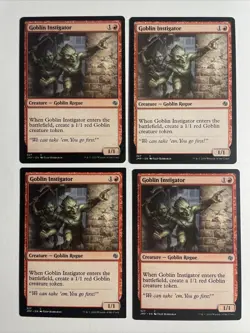 4x Mtg Jumpstart Goblin Instigator NM/M Magic The Gathering - Image 1