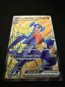 Pokemon Cynthia's Garchomp ex SVP 204 Black Star Promo Full Art Holo NM - Image 3