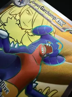 Pokemon Cynthia's Garchomp ex SVP 204 Black Star Promo Full Art Holo NM - Image 4