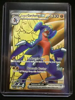 Pokemon Cynthia's Garchomp ex SVP 204 Black Star Promo Full Art Holo NM - Image 5