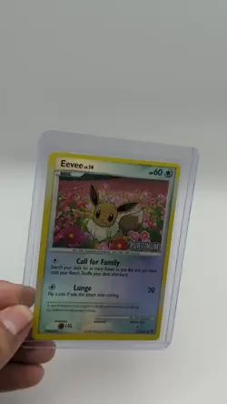 Pokemon Eevee TCG Stamped Reverse Holo 62/100 Platinum Promo Card *Read - Image 2