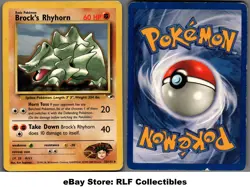 2000 Pokemon, Gym Heroes, #22/132 Brock's Rhyhorn, Rare - Image 1