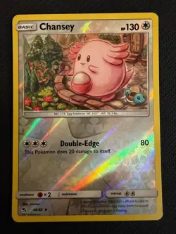 Chansey 46/68 Hidden Fates Reverse holo~ sowsow ~ Cute Pink Pokemon Gallery - Image 1