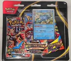 Pokemon Mega Evolution Triple Pack Blister Golduck 3 Booster Packs New & Sealed - Image 1